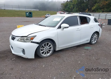 2013 Lexus Ct 200H Hybrid из США, поврежденный, VIN JTHKD5BH0D2160000